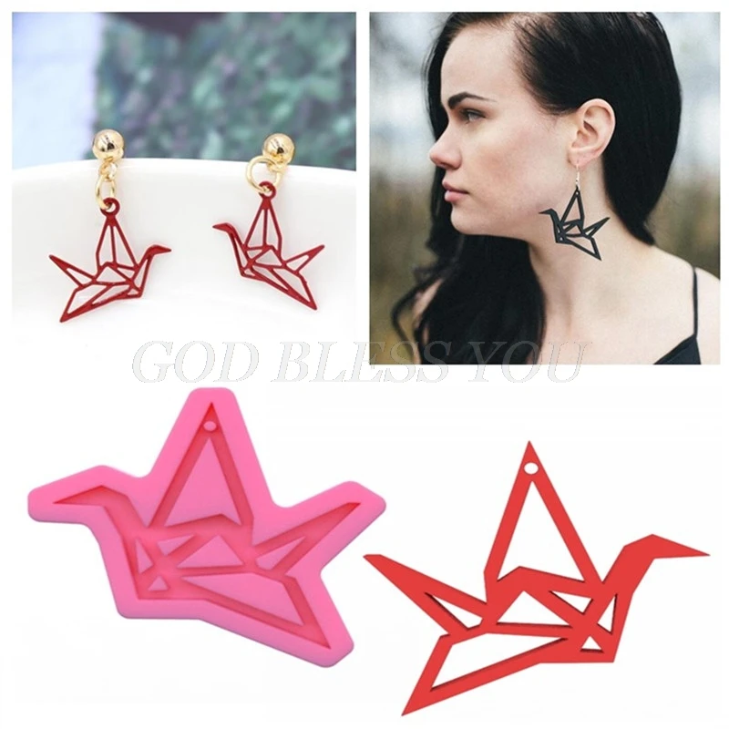 DIY бумаги Кран Силиконовые Формы Ремесло ручного изделия полимерная ювелирное