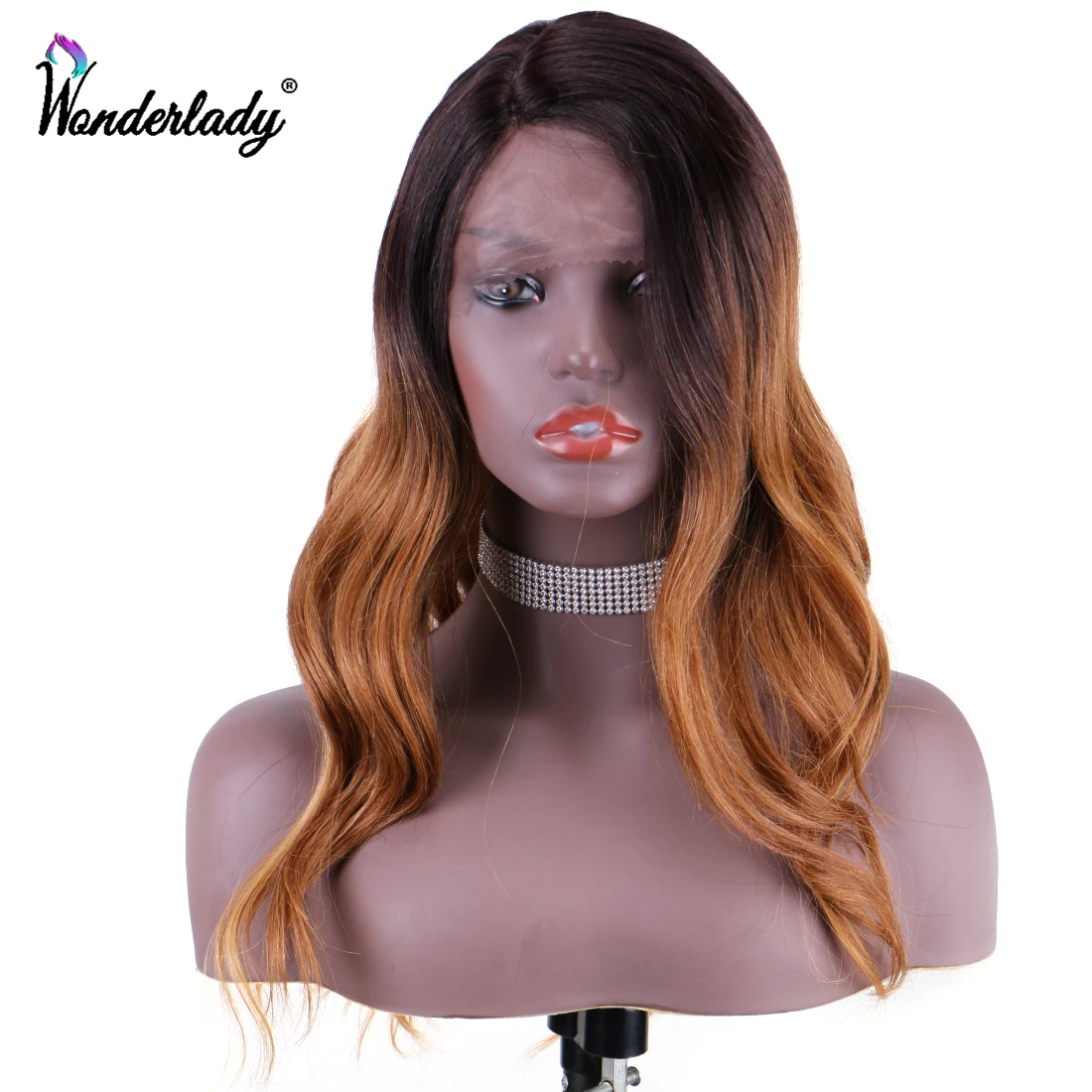 WonderLady коричневый длинный волнистый парик для женщин 20 дюймов мягкий 150% плотность