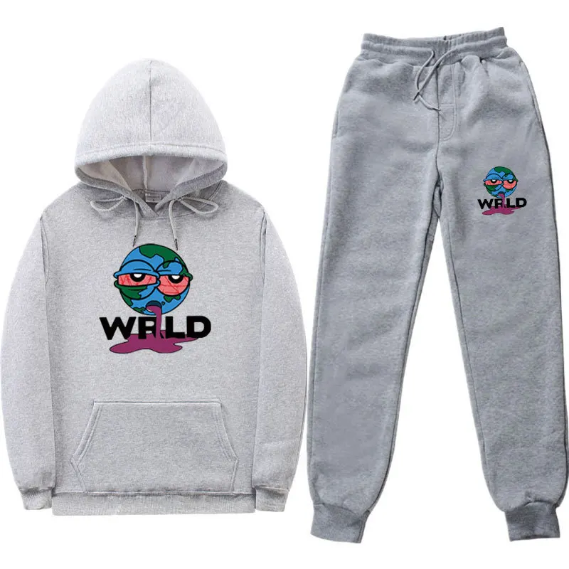 

Two Piece Set Men's Set Men TrackSuit Men Juice Wrld Printed shirts And Pants
