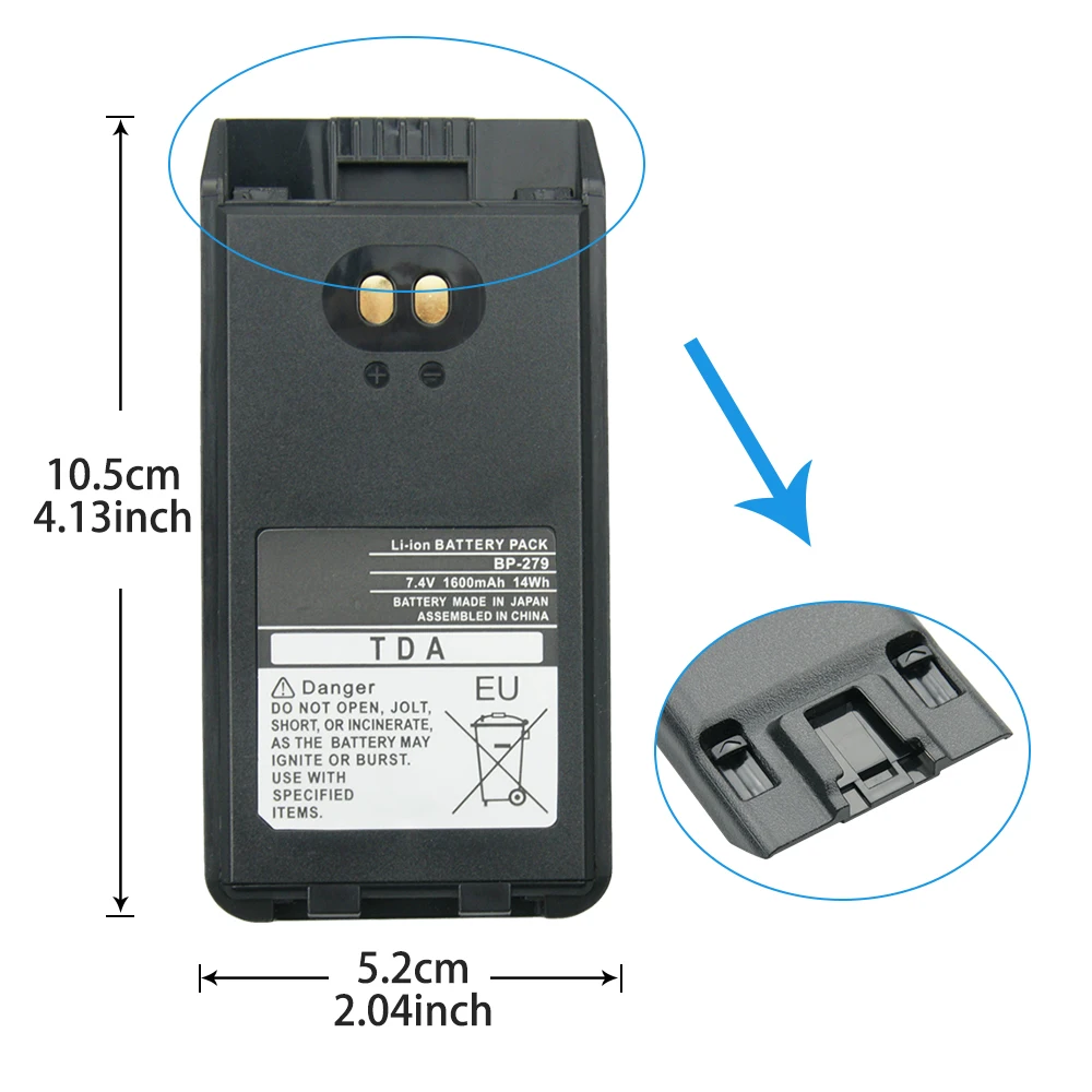 10 шт. 1600 мАч запасная батарея для ICOM F1000S BP 279 F1000 F1000D F1000T F2000 F2000D F2000T FT 2000 IC V88