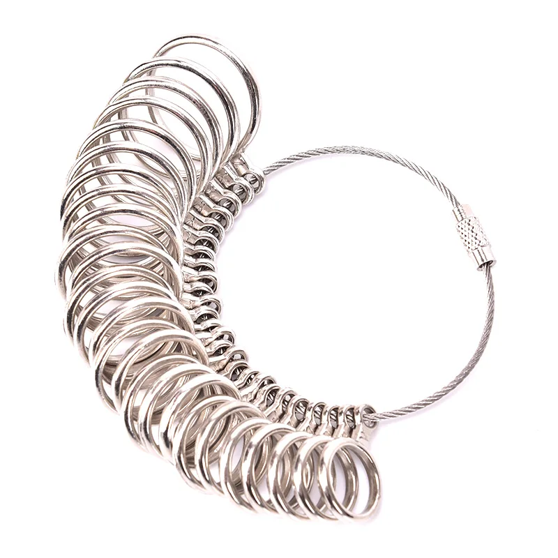 Алюминиевое кольцо Sizer Mandrel измерительный стержень для пальцев и из нержавеющей