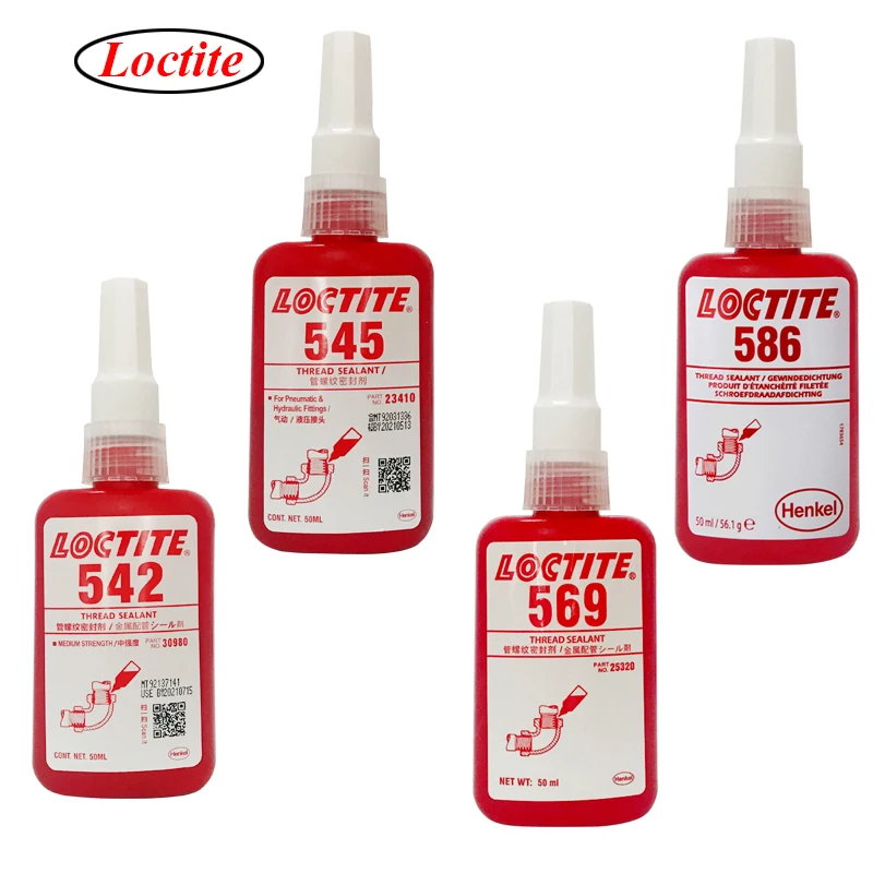 

50ml Loctite 542 545 569 586 Pipe Thread Anaerobic Sealant Glue Strength Hydraulic Pneumatic Adhesive Household Pipe Sealing
