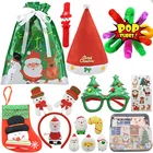 Рождественский Подарочный пакет, коробка с игрушкой Санта-Клауса, Рождественская елка, снеговик, аксессуар, детский подарок для ребенка
