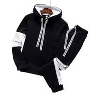 hoodie sets men tracksuit casual hoodiessweatshirtsweatpants 2 piece set sportswear male fashion streetwear clothes