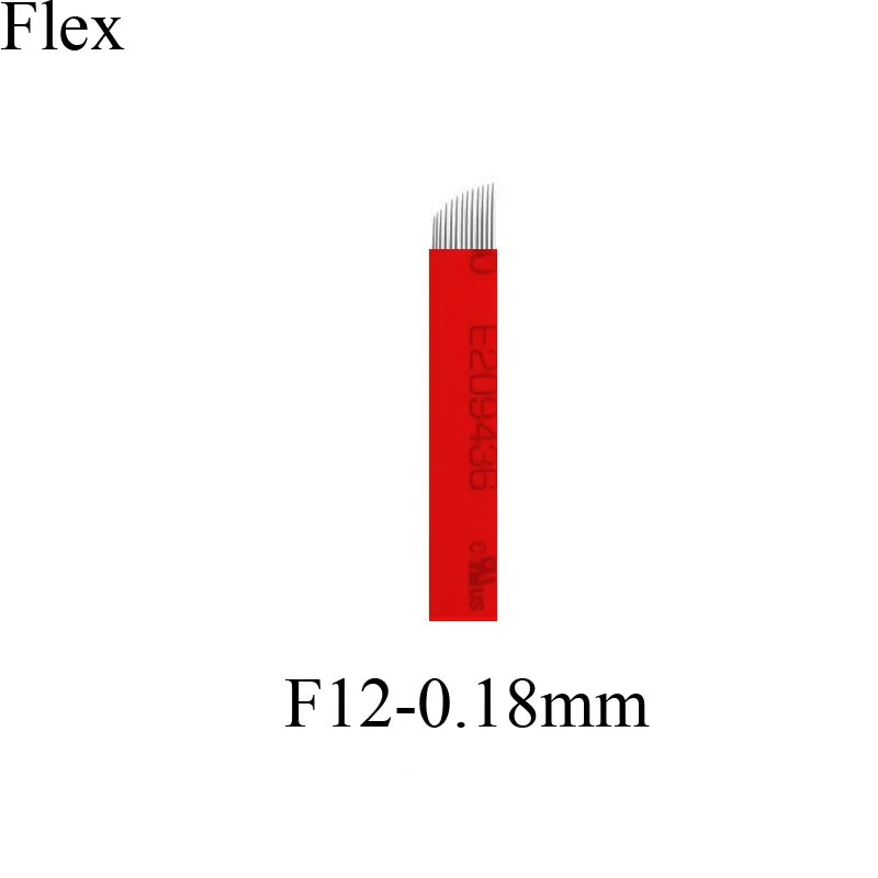 200 шт. иглы для микроблейдинга Flex12 0 18 мм |