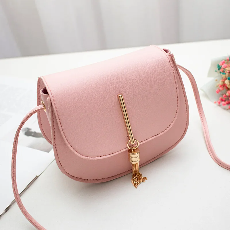 

Tassel Women Crossbody Bag Fashion PU Leather Small Flap Messenger Bag for Ladies Sling Bag Mobile Phone Wallet Handbags Bolsa
