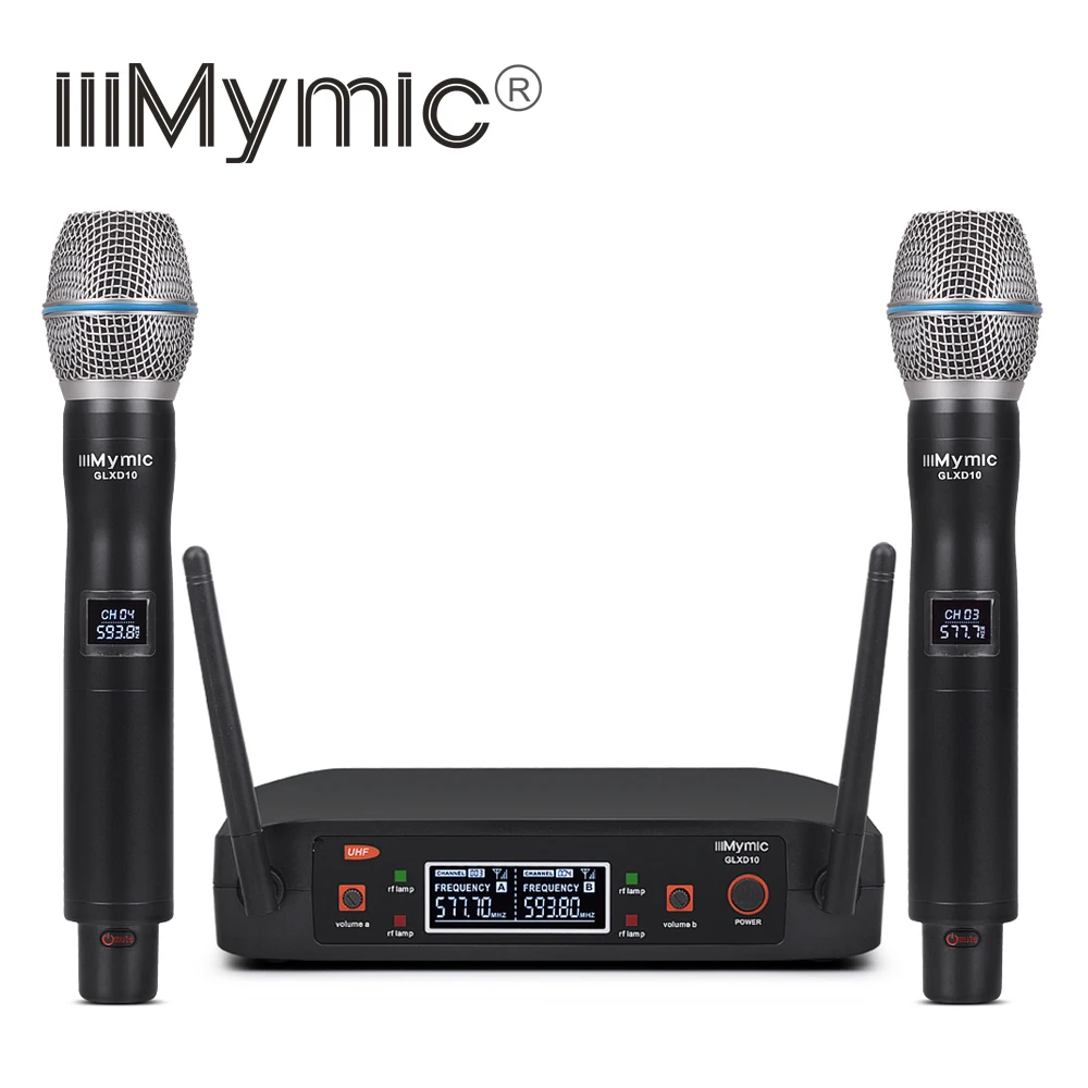 Новое поступление двойной беспроводной микрофон iiiMymic UHF с чехлом для переноски
