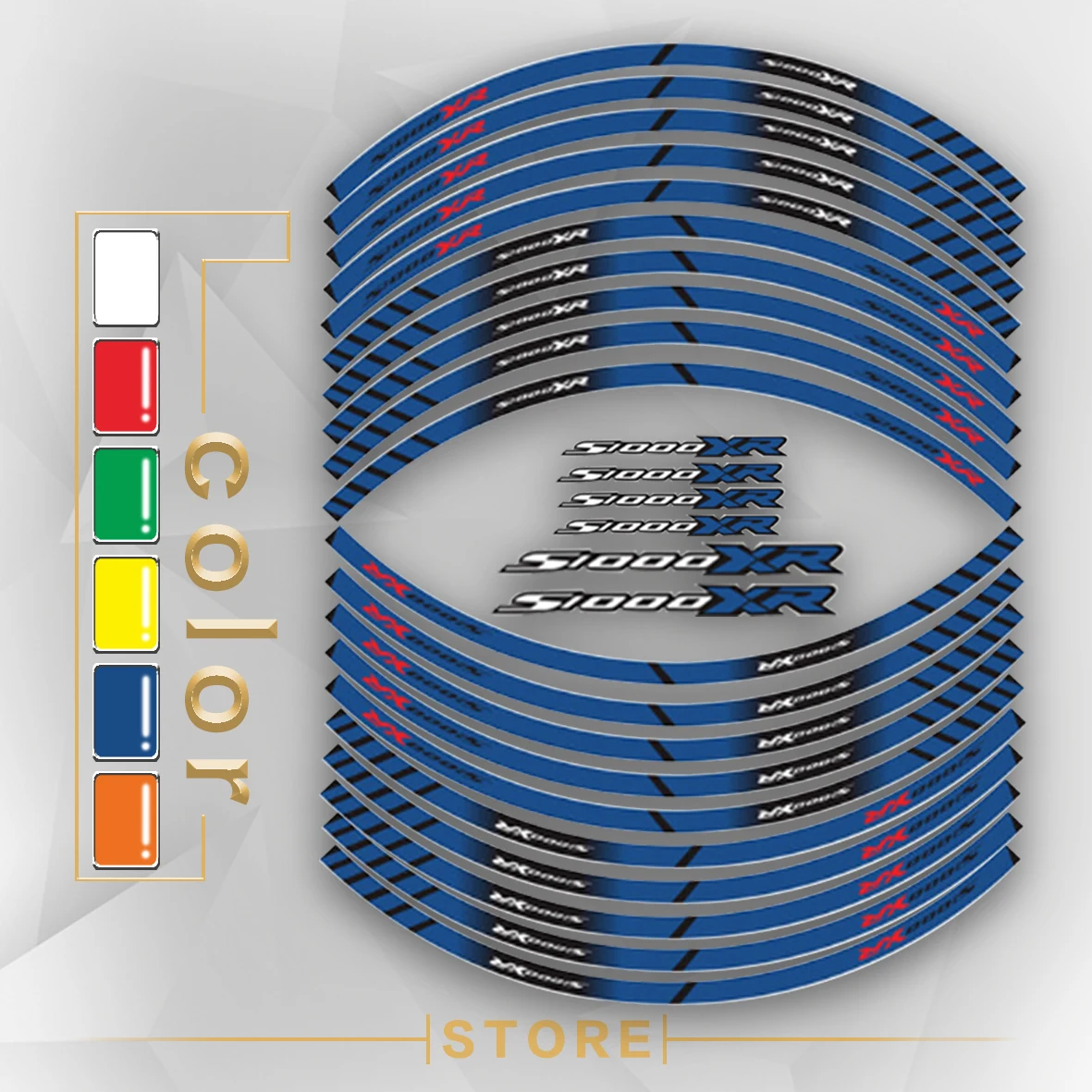 

New Motorcycle Tire Reflective stickers inner wheel stripes decoration decals for BMW S1000XR s1000xr