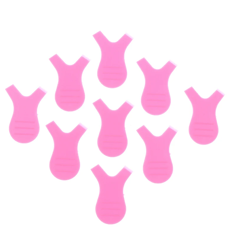 10 шт./партия новинка модные розовые силиконовые ресницы подъемные бигуди для