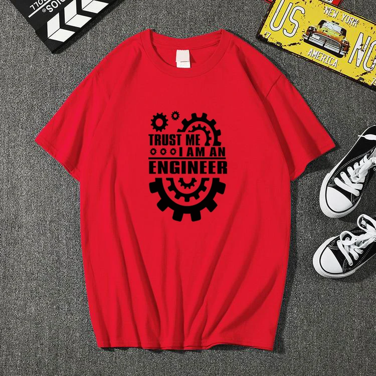 Летние мужские футболки из 2020 хлопка с круглым вырезом и надписью trust me AM AN