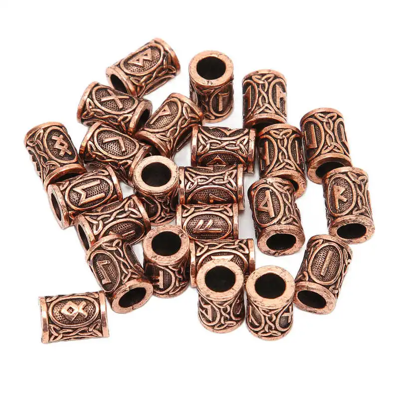 

Hair Tube Beads Exotic Alloy Viking Hair Beads Portable for Bracelet Pendant for Necklace