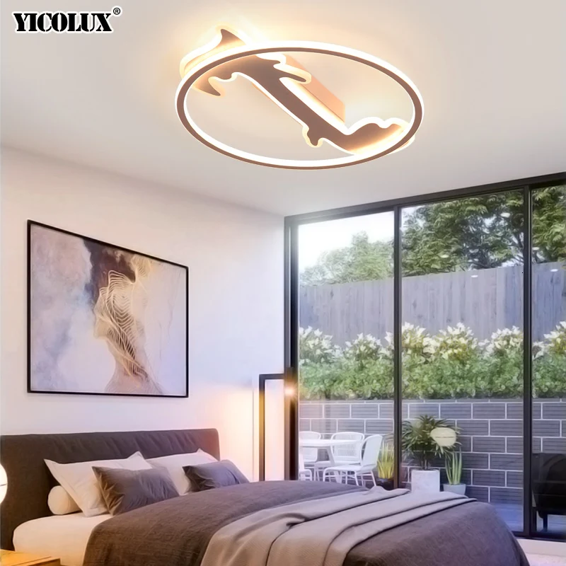 Современные круглые потолочные светильники для спальни поддержка 110 В и 220