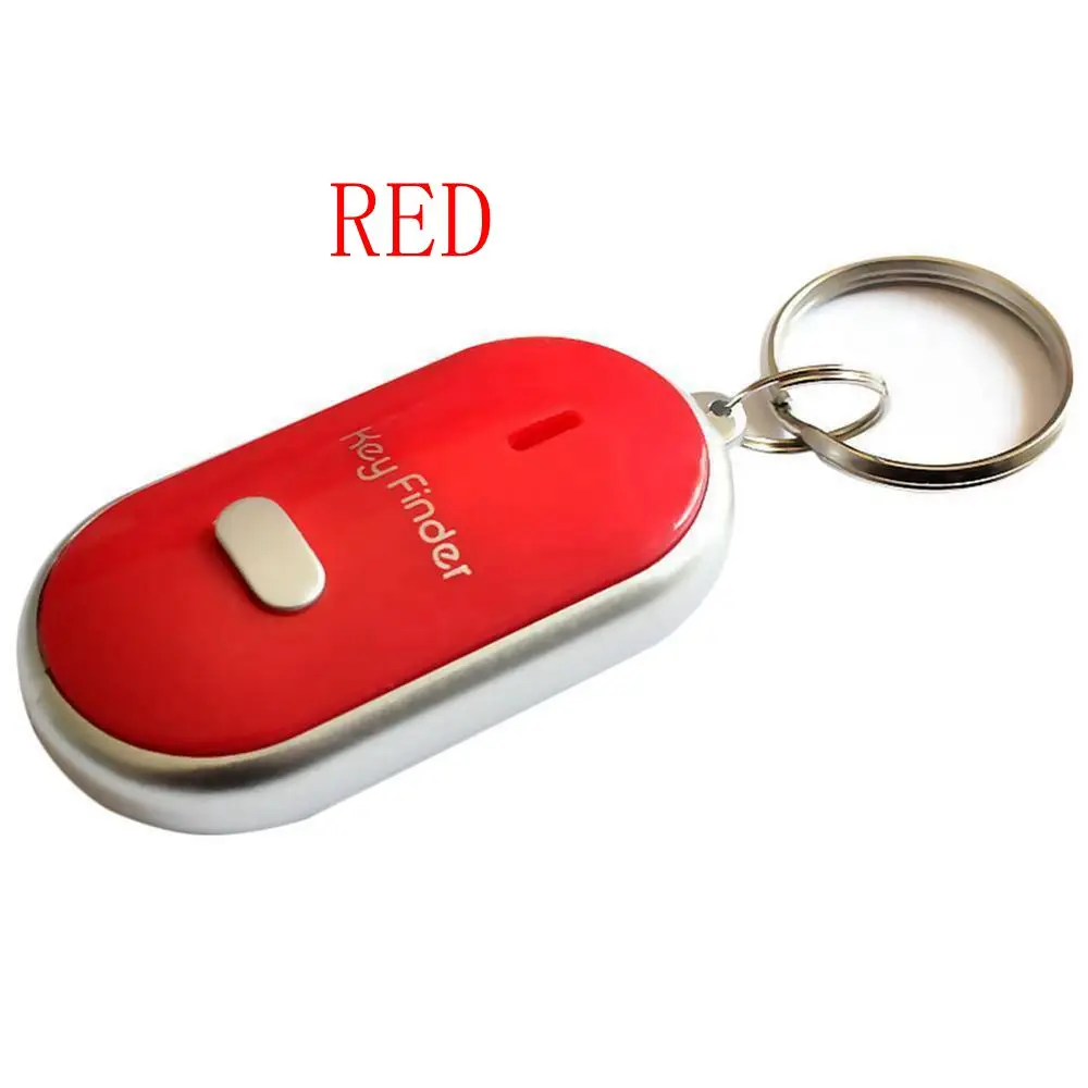 Red Новое поступление беспроводной анти-потеря сигнализации напоминание ключ искатель брелок для ключей с локатором свисток звук со светодиодный светильник мини анти-потеря ключ искатель - Цвет: Red