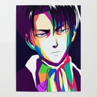 Домашний декор, холст, принты Леви Аккермана, картина, аниме плакат, настенные художественные персонажи для кровати, фон, Модульная картина без рамки