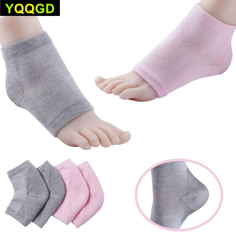 1 пара увлажняющих силиконовых гелевых носков на каблуках для сухой твердой