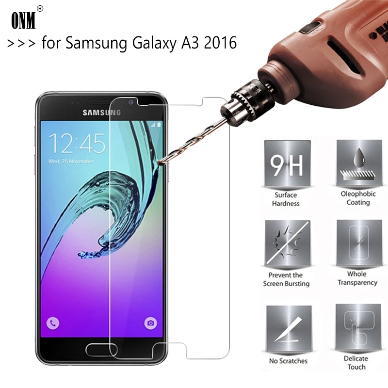 2.5D 0.26mm 9H Прочное закаленное стекло премиум-класса для Samsung Galaxy A3 2016 A3100 A310 A310F Защитная пленка для экрана