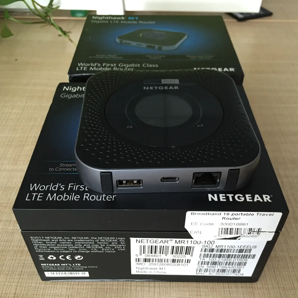 Разблокирована версия ЕС Netgear Nighthawk M1 MR1100 CAT16 4GX гигабитный LTE мобильный