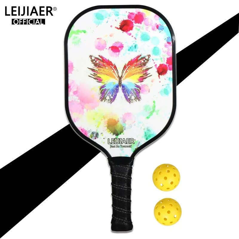 

Pickleball Racket Set Carbon Fiber Composition PE Honeycomb Core (1 Pickleball Paddles 2 Balls 1 Cover Bag） -40