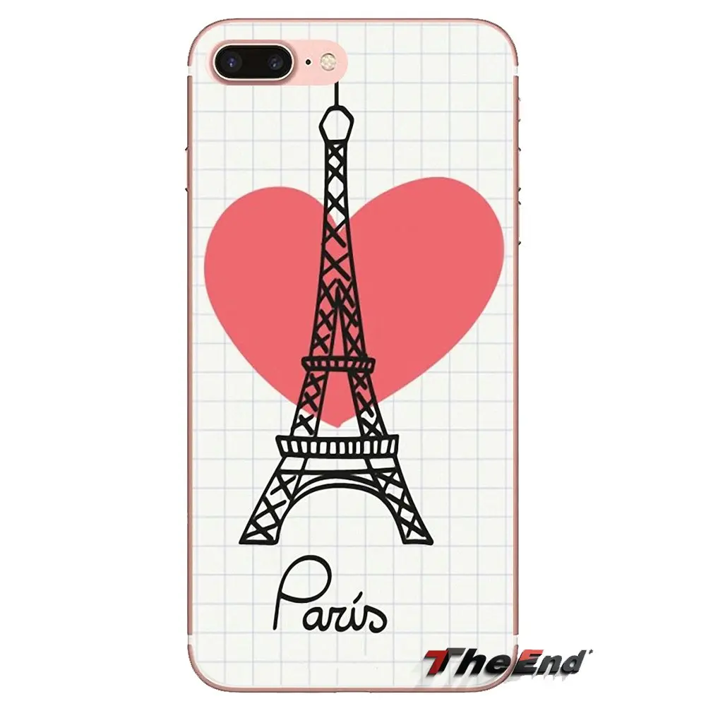 Прозрачный чехол из ТПУ для Xiao mi 6 A1 Max x 2 5X 6X Red Note 5 5A 4X 4A A4 4 3 Plus Pro love eiffel tower