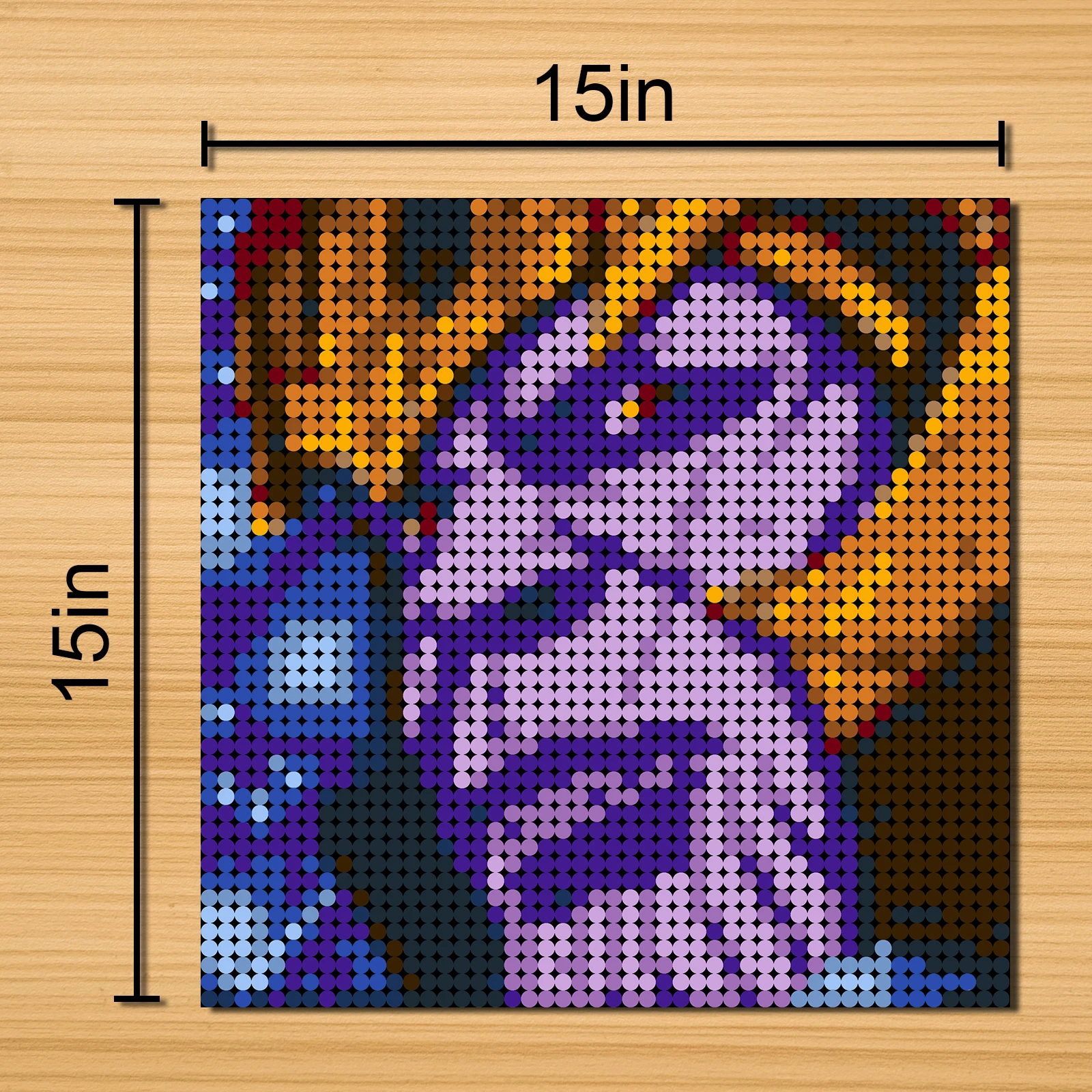

Блоки для самостоятельной сборки пикселей мозаичного искусства картина Thanoseros злодей серии детей строительный блок фон сделай сам украшени...
