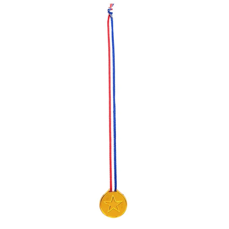 

12pcs/set Children's Plastic Gold Winners Medal Silver/Bronze Award Medal XX9F