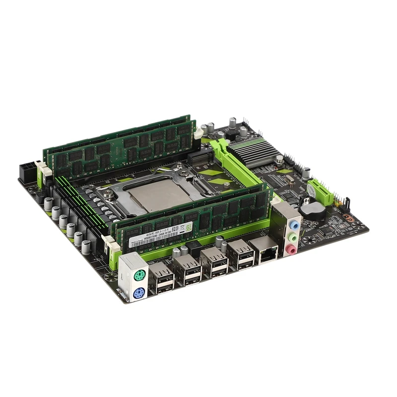 X79G LGA2011 практичная материнская плата для настольного компьютера с E5 2689 CPU 4x4G ECC