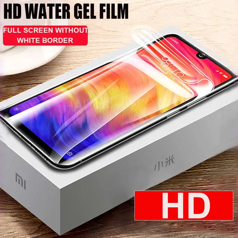 20D Защитная Гидрогелевая пленка полное покрытие для Xiaomi Redmi Note 8 5 7 Pro 4x Защита
