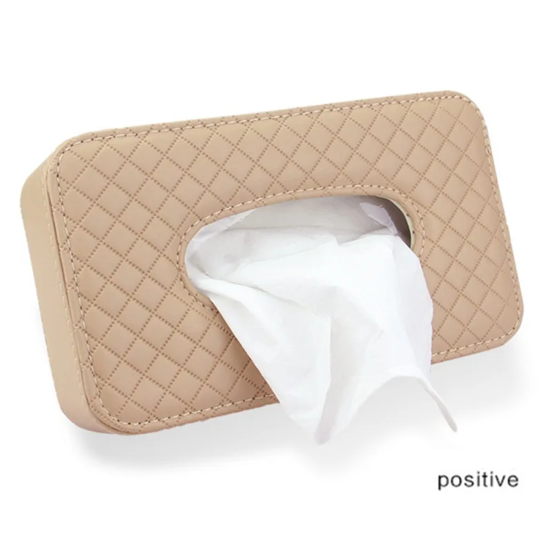 

Car Interior Decoration Hanging Car Tissue Box Car Seat Extraction Box Leather Tissue Storage Box Car Tissue Box Cover