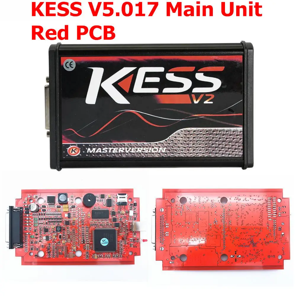 KESSV5.017 MAIN UNIT Новейшая 4LED красная печатная плата KTAG V7.020 SW2.25 Версия ЕС неограниченный маркер K-TAG 7,020 Многоязычная онлайн версия - Цвет: KESSV5.017 MAIN UNIT