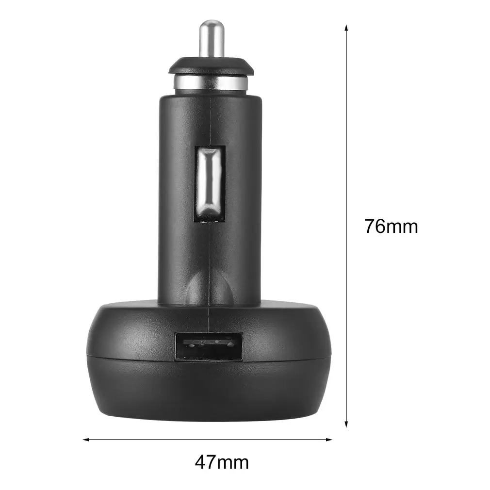 

3 in 1 LED USB Car Charger Voltmeter Thermometer Car Battery M'onitor LCD Digital Dual Display 12V/24V Digital Meter Mo'nitor