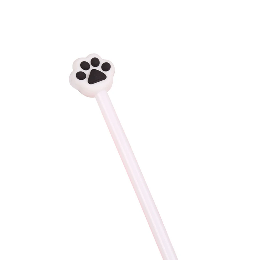 4 1 шт. гелевые ручки Kawaii Cat paw print, для письма, милые черные чернила, ручка для подписи, офисные школьные принадлежности, подарок - Цвет: 4