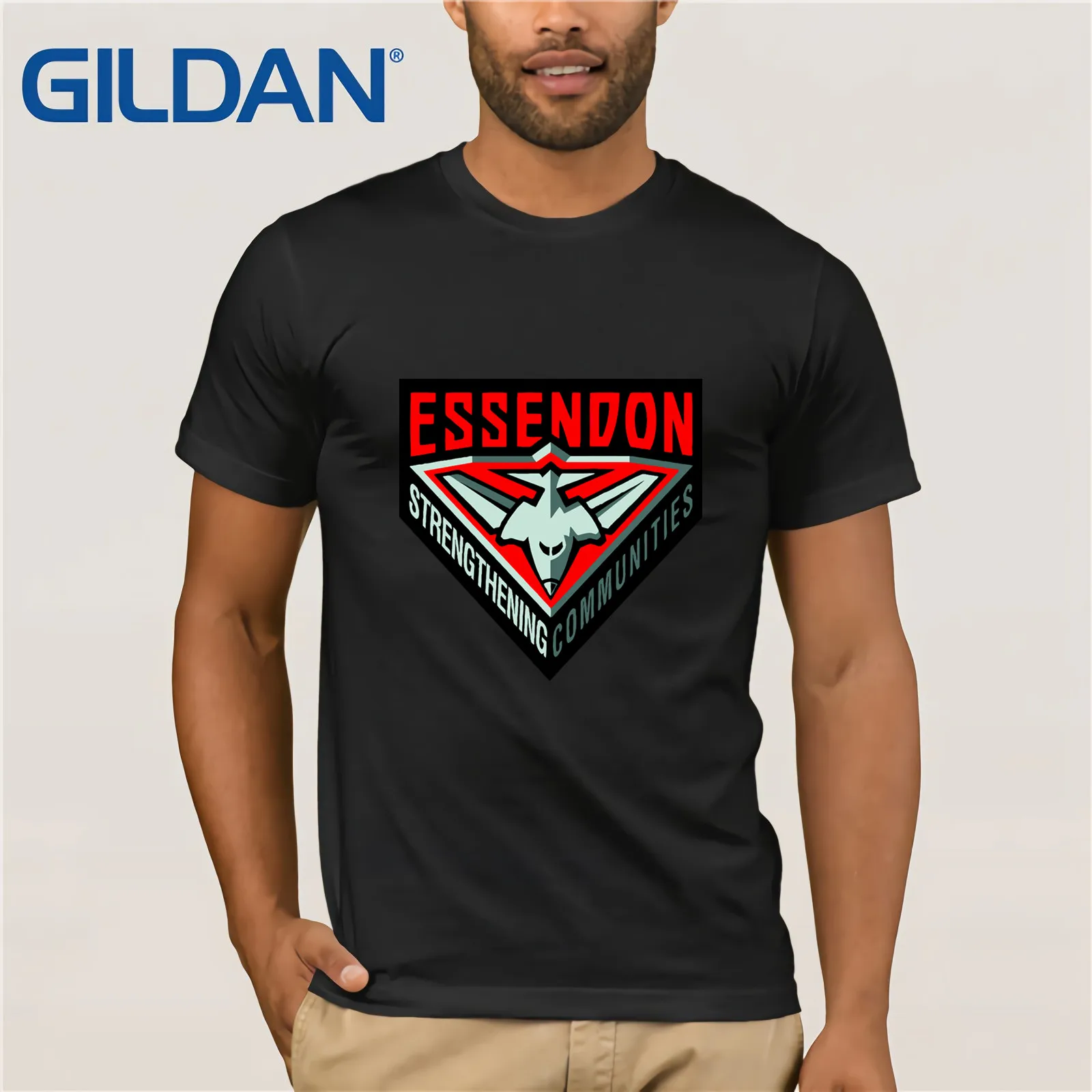 Essendon Bombers австралийский футболист Клуб Мужская футболка новый классический