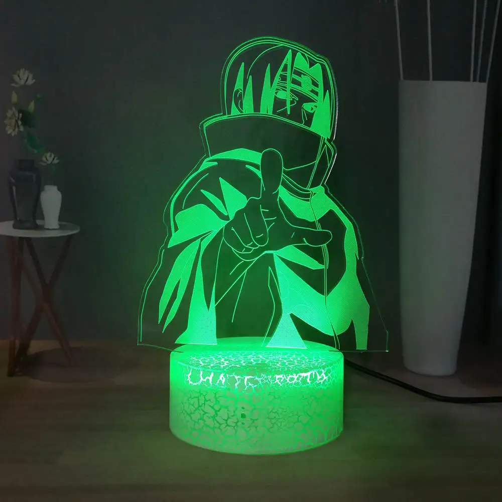 Креативный подарок лампа Наруто Саске Новинка Декор для детской спальни USB