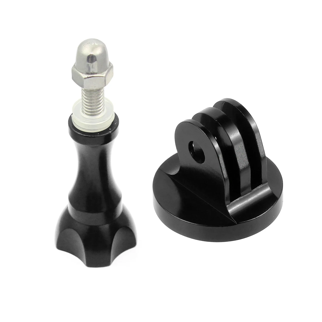 CNC Aluminium Tripod Mount Adapter With Metal Long Screw for GOPRO For XIAOYI GITUP SJCAM Sports Camera Spare Parts | Электроника