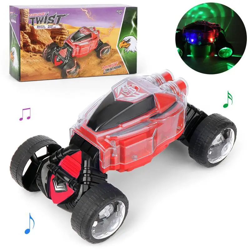 RC восхождение автомобиль трюк светодиодный игрушечный светильник звук