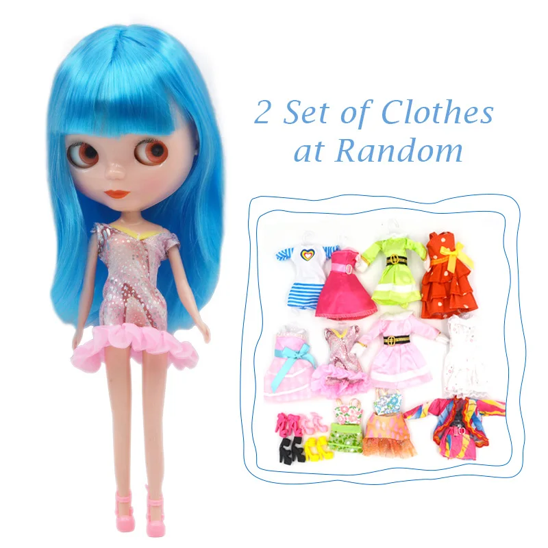 B1-Outfit Куклы бжд Blyth кукла BJD, кукла блайз Neo Обнаженная кукла куклы блайз Blyth уникальные, непрозрачные куклы лица могут изменить макияж и платье DIY, 1/6 мяч соединены куклы SO24 - Цвет: B1-Outfit