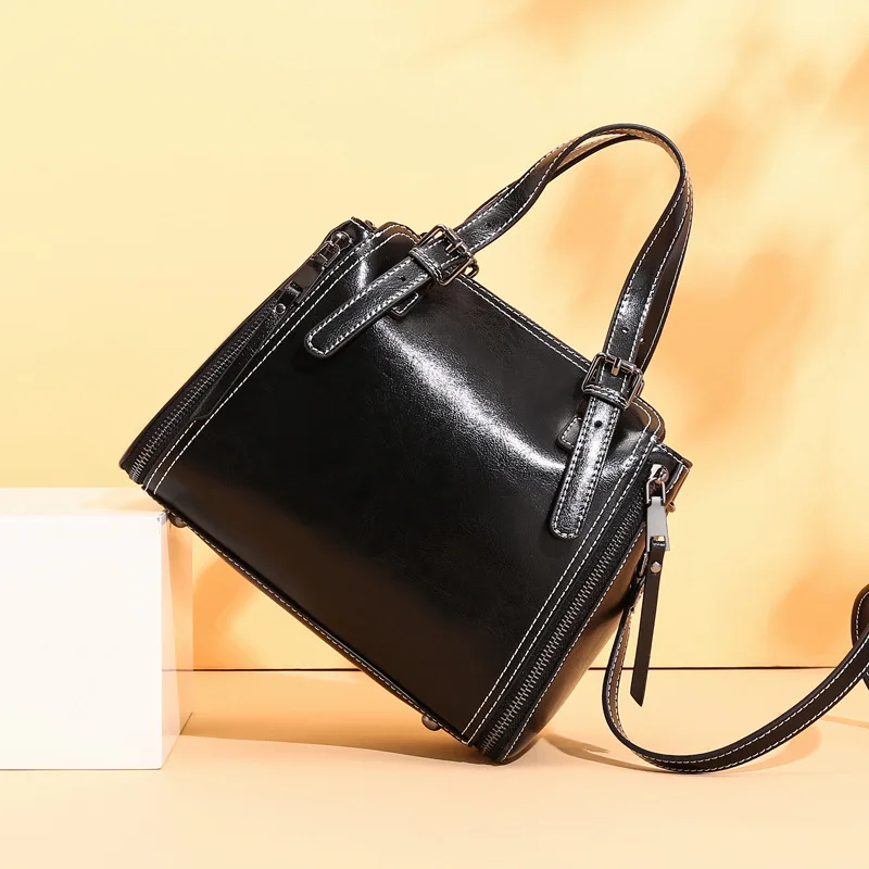 

Ladies' Fashion Brand Luxury Designer Realer Vintage Genuine Leather Purses And Handbags Crossbody Shoulder Bags For Women 2021