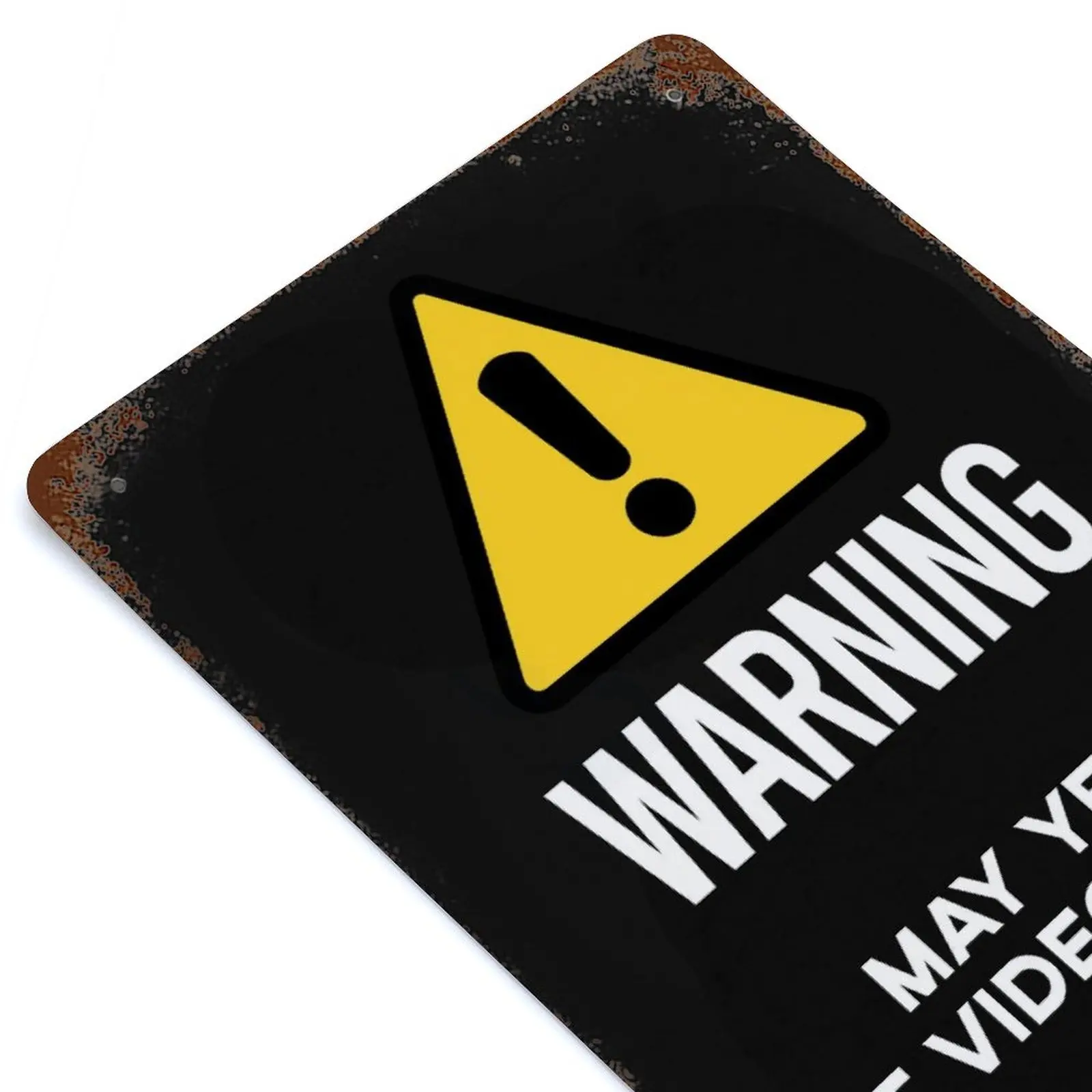 

Warning Printed Retro Metal Poster Home Wall Decoration Tin Sign Plaque