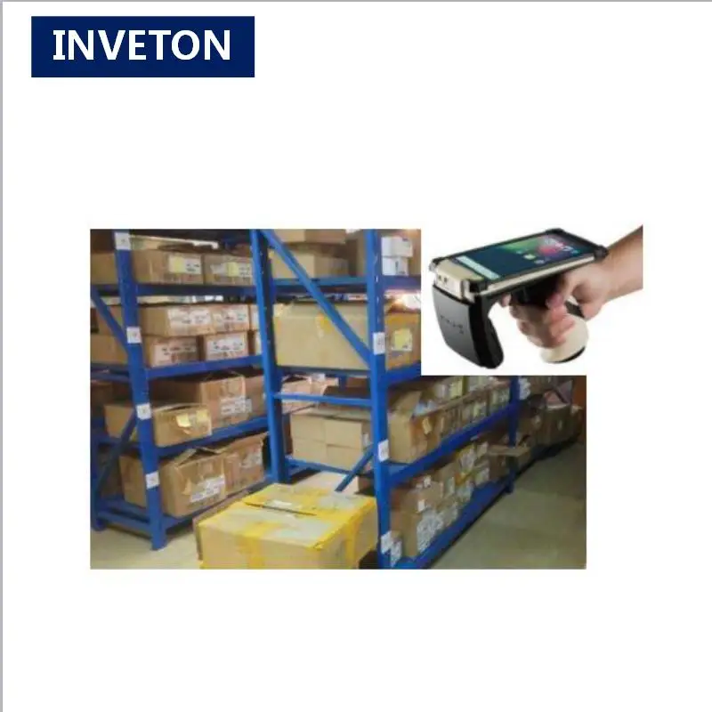 Управление запасами длинный диапазон android uhf rfid идентификационный портативный rfid считыватель 900 МГц bluetooth 7 м uhf Ручной Считыватель rfid
