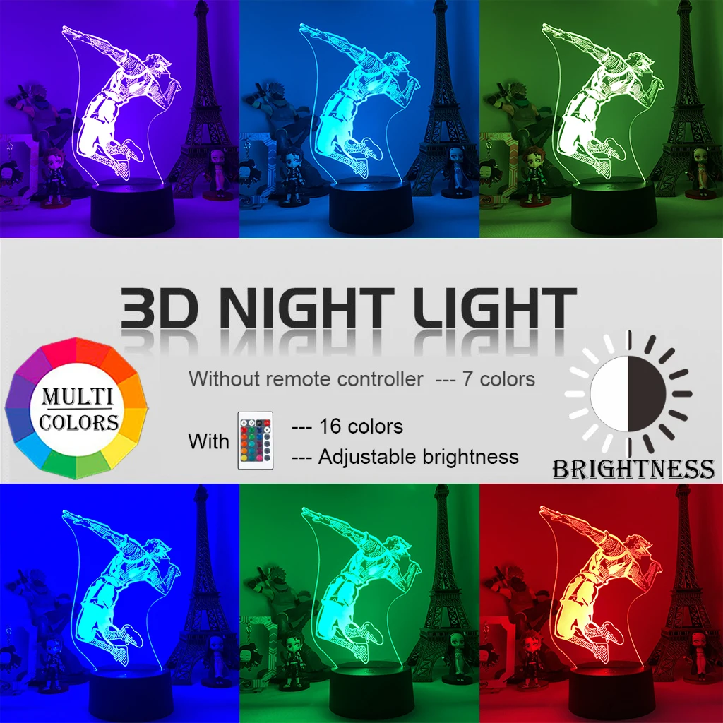 Аниме 3D светодиодный ночной Светильник кошма Libero kise Ryota для Украшения в спальню