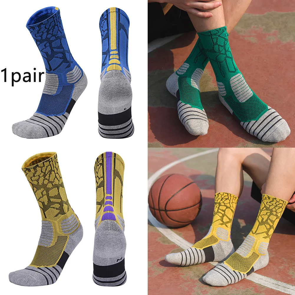 1 пара длинные мягкие Нескользящие чулки профессиональные прочные для мужчин и