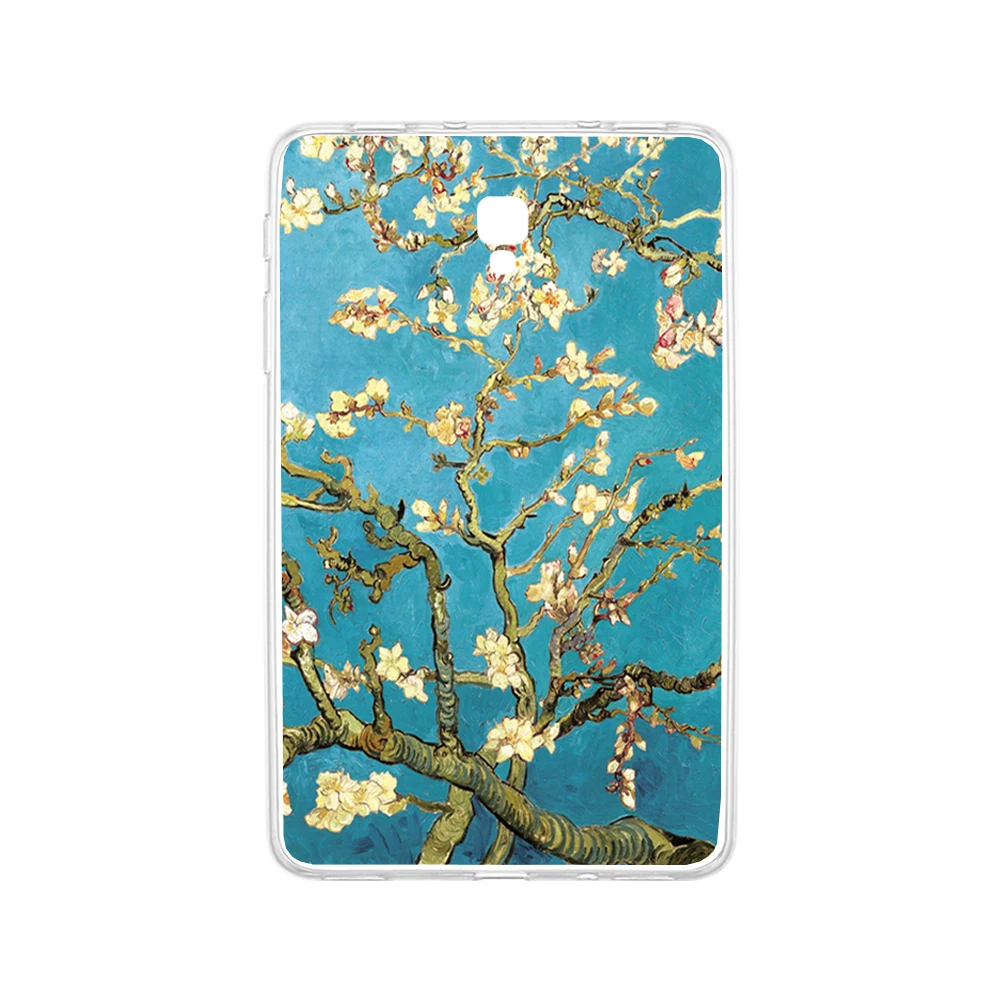 Мягкий с рисунком из ТПУ чехол для samsung Galaxy Tab A 10,5 SM-T590 SM-T595 10,5 дюймов версия окрашенная прозрачная на планшет крышка
