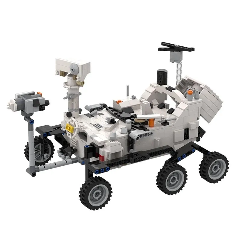 

Aviation City Space Probe Vehicle MOC-48997 Mars Rover And Ingenious Helicopter Lunar Lander Building Blocks Toys Gift