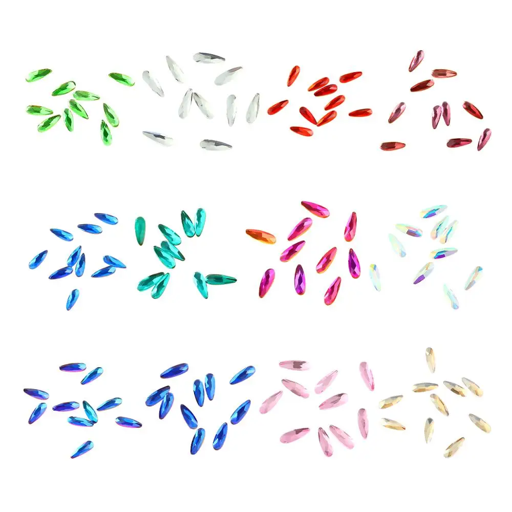 Блестящая искусственная кожа красочная длинная и плоская задняя сторона с