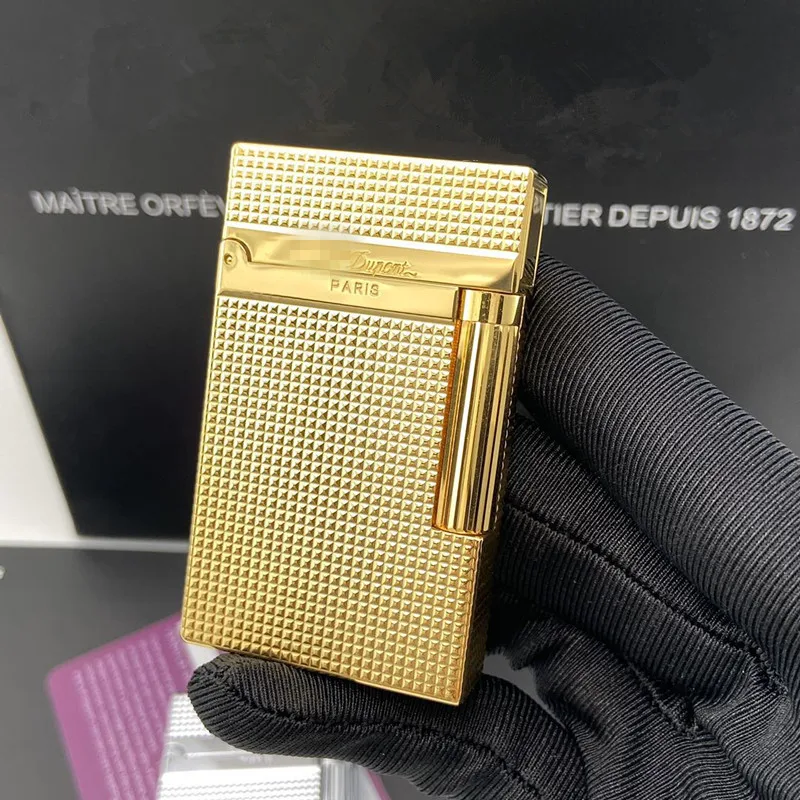 Газовая ветрозащитная Зажигалка S.T для прикуривателя Dupont с ярким звуком! Новый