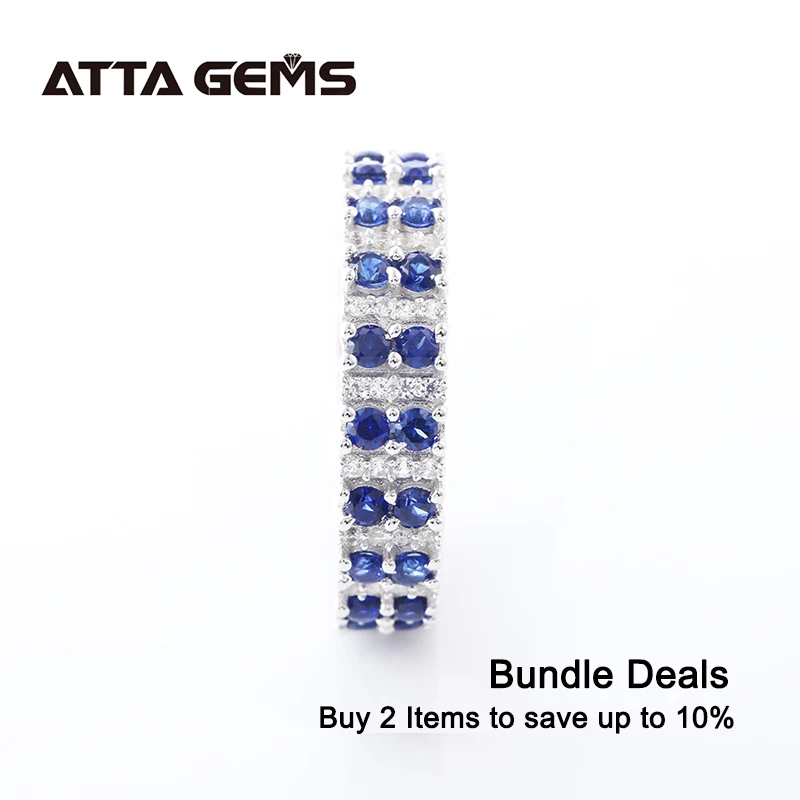 Женское кольцо из серебра 925 пробы с синим сапфиром|Кольца| |