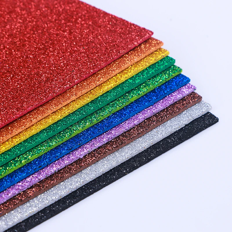 5sheets/bag Foamiran Sponge Glitters Foam Paper 20x30cm Craft Gold Spong Powder Handmade Crafts Decor DIY Gift | Дом и сад