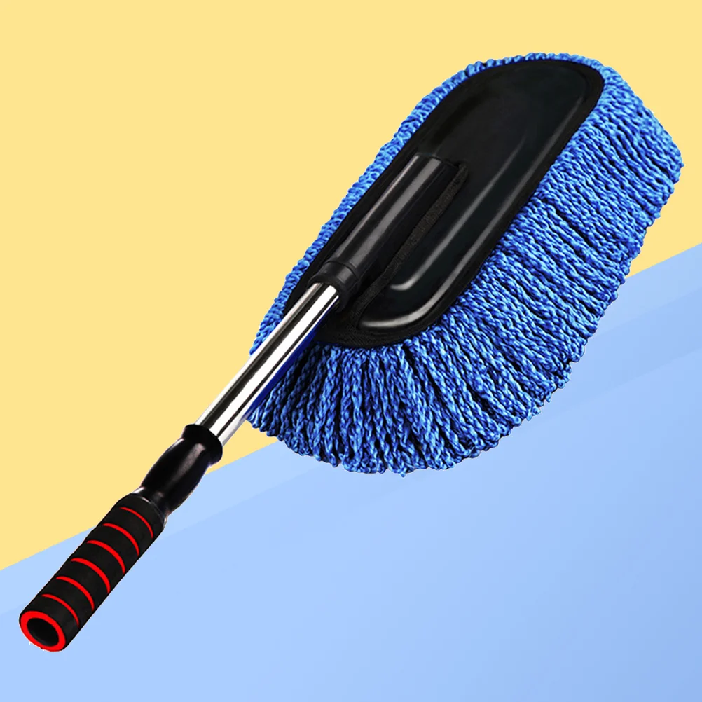 

Super Car Cleaning Supplies Microfiber Duster Interior Cleaner with Long Retractable Handle to Trap Dust and Pollen for Car