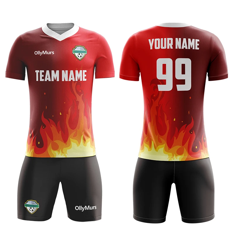 OllyMurs OEM Soccer Wear Uniform Fully Customized Design Football Jersey Sublimation Quick Fit | Спорт и развлечения
