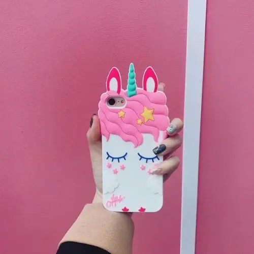 Милый мягкий силиконовый чехол с объемным рисунком животных для iPhone 5, 5S, 5C, SE, 6s, 7, 8 Plus, X, XS, XR, XS Max